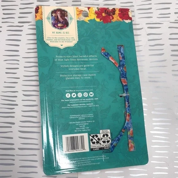 The Pioneer Woman Blue Light Glasses with Red Case - Picture 4 of 5